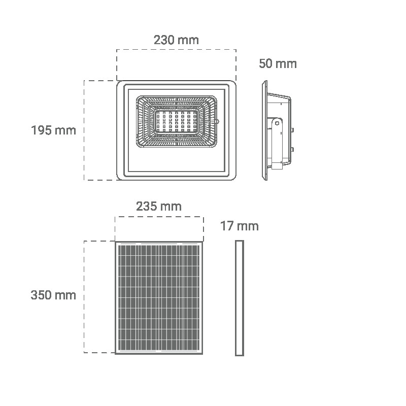 Solarni LED Reflektor 40W Green Tech