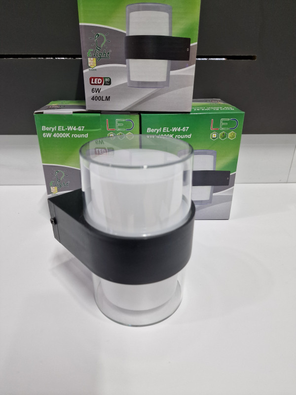 Zidna lampa E-light Beryl EL-W4-67 6W 4000K okrugla
