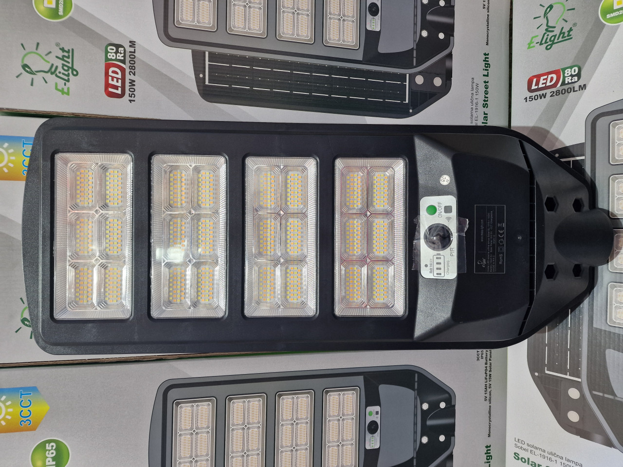 LED Solarna ulična svjetiljka 150W 3CCT