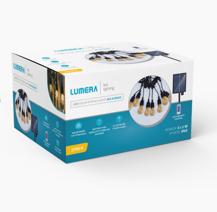 LED Solarne Sijalice  x  8  komada 5 metara