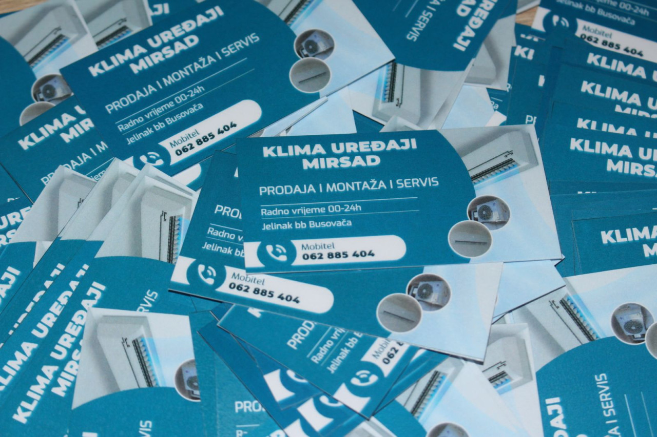 PLASTIFICIRANE VIZIT KARTICE VRLO POVOLJNO