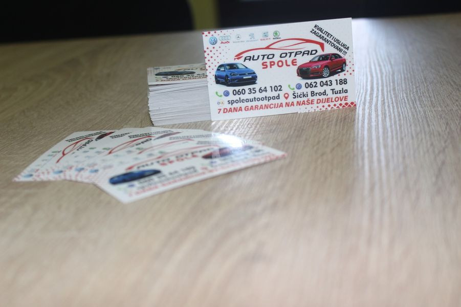 PLASTIFICIRANE VIZIT KARTICE VRLO POVOLJNO