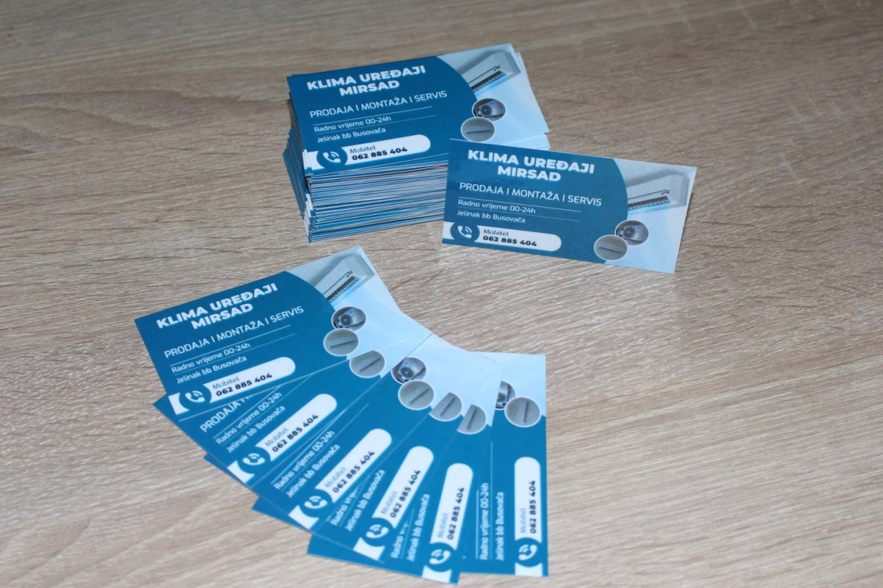 PLASTIFICIRANE VIZIT KARTICE VRLO POVOLJNO