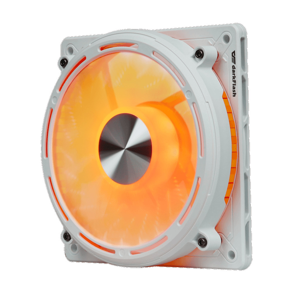 Ventilator darkFlash DE8 Single Fan Bijeli 4PIN PWM + 3PIN ARGB