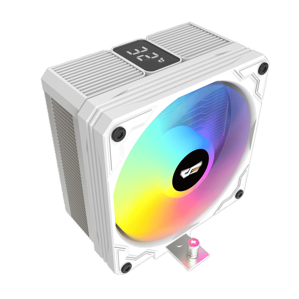 Vazdušno hlađenje darkFlash M400 Bijelo ARGB sa  displayom