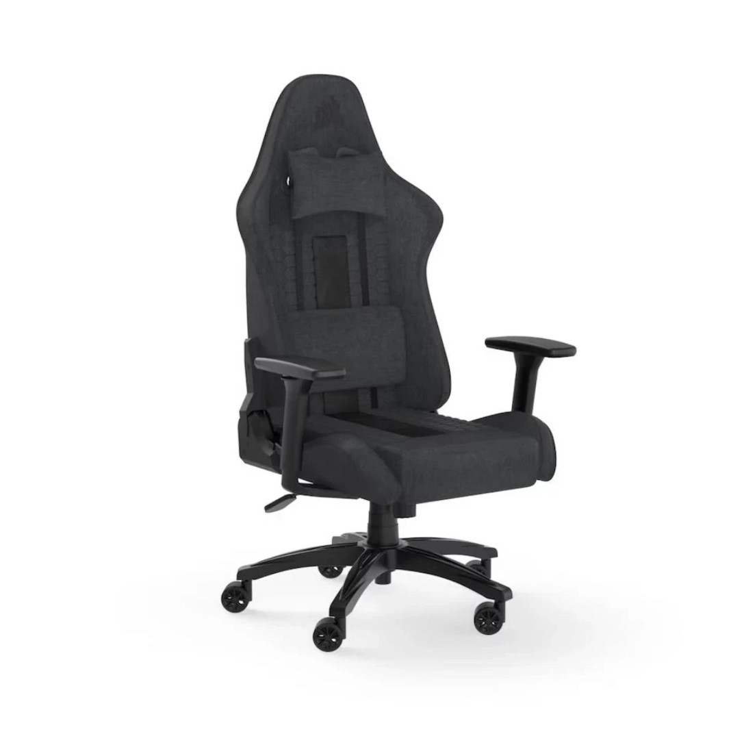 Corsair TC100 Gaming Chair Relaxed, Fabric Black/Black 120kg