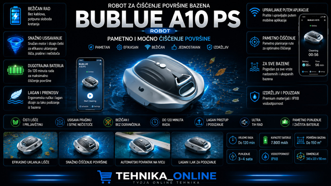 Robot za bazen  Bublue A10 PS