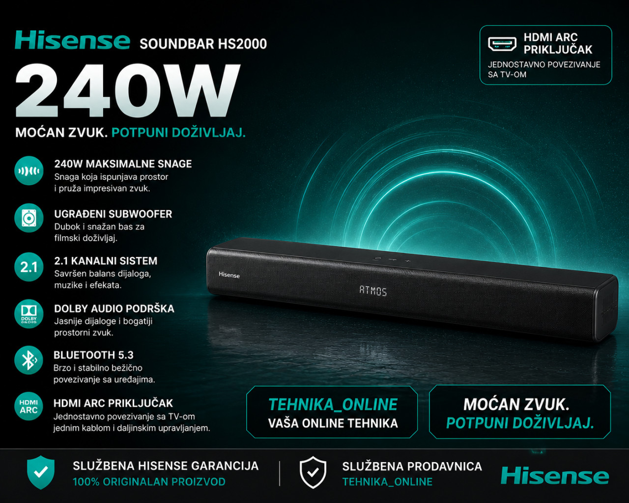 Hisense Soundbar HS2000
