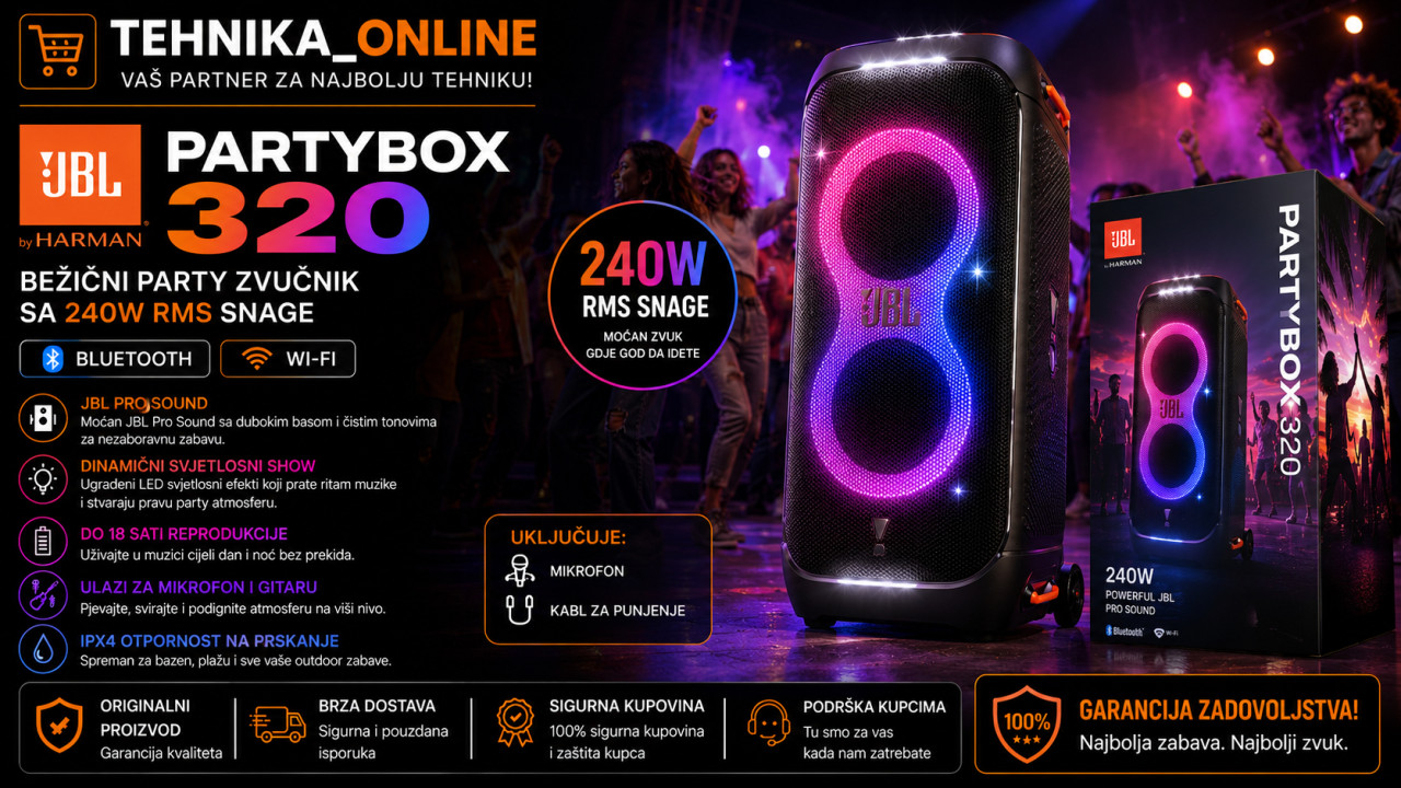 Karaoke zvučnik JBL PARTY BOX 320