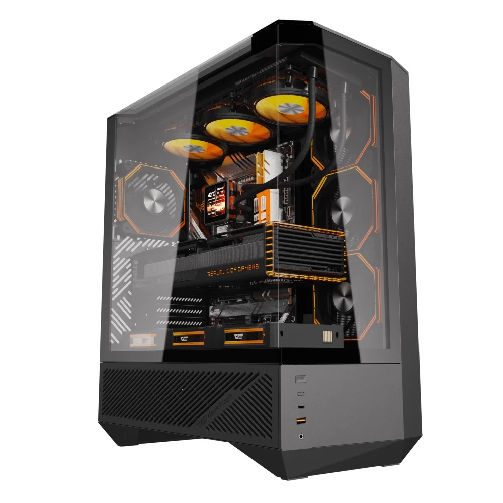 Kućište darkFlash FY460 Crno sa 4x ARGB 120mm ventilatora