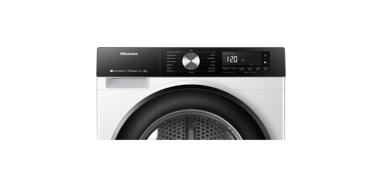 Hisense sušilica mašina za sušenje 8KG DH3S802BW2 Toplotna pumpa