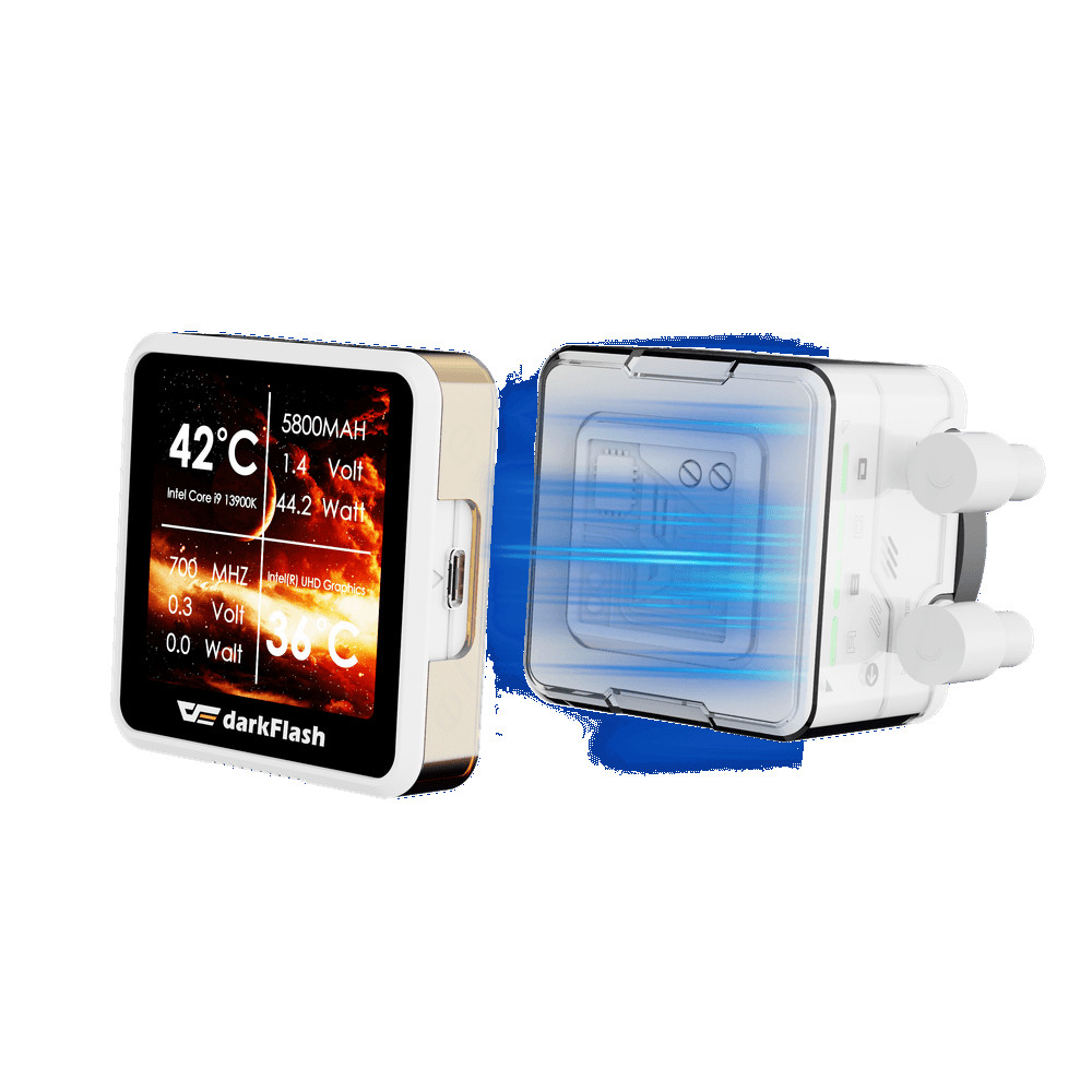 Vodeno hlađenje darkFlash DE240 Bijelo ARGB IPS Screen