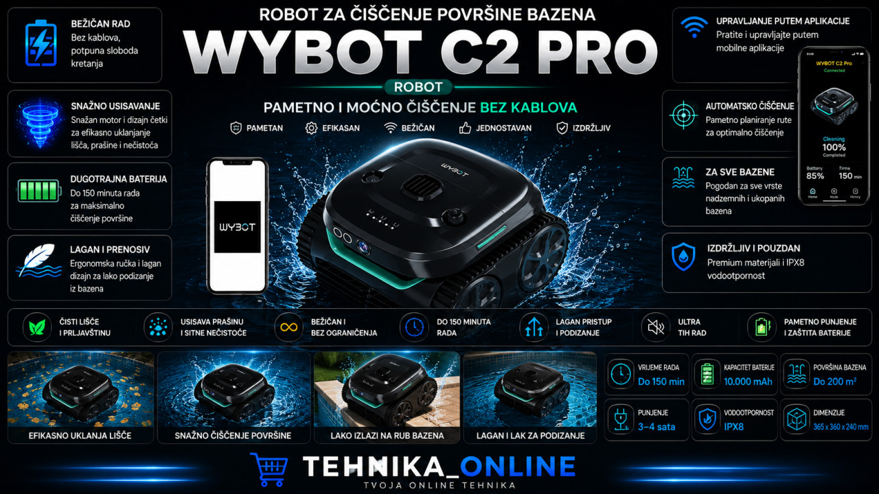 Robot za bazen WYBOT C2 Pro