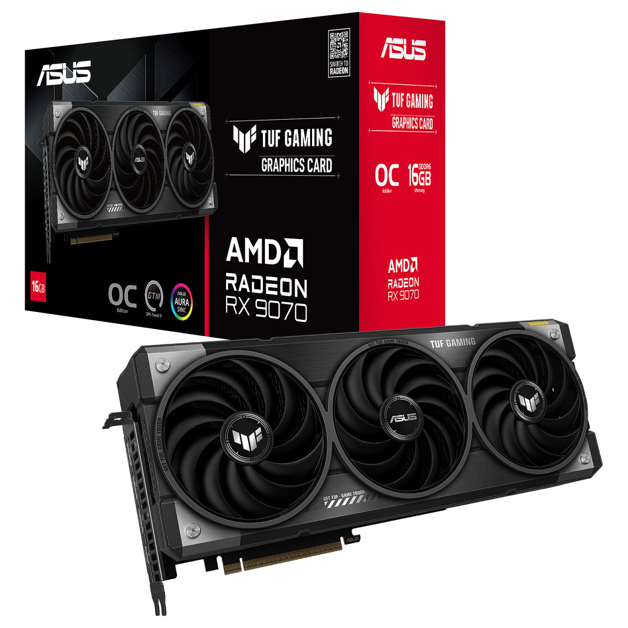 ASUS RX 9070 16GB GDDR6 TUF Gaming OC PCIE