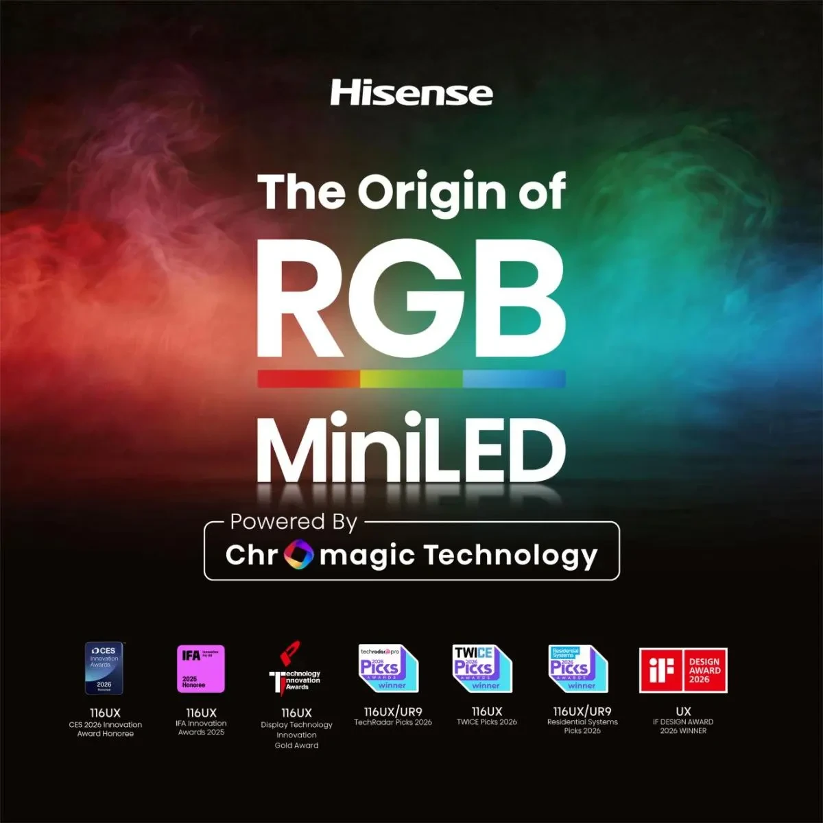 HISENSE TV 55  UR8S | RGB MiniLED Smart TV 4K 180 Hz