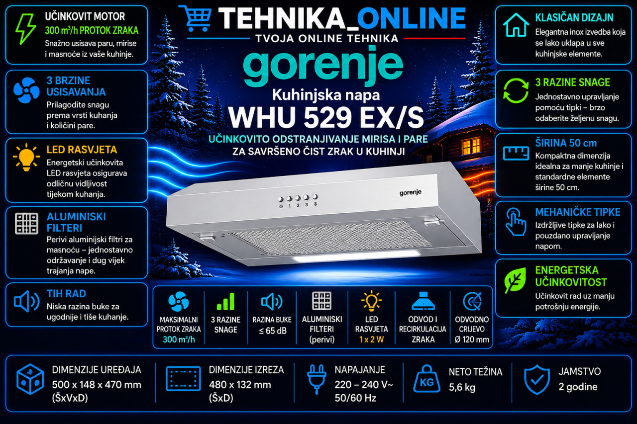 Gorenje napa WHU 529 EX/S