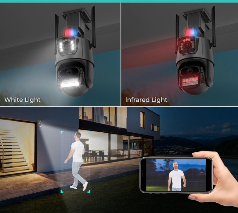Smart wifi kamera dual