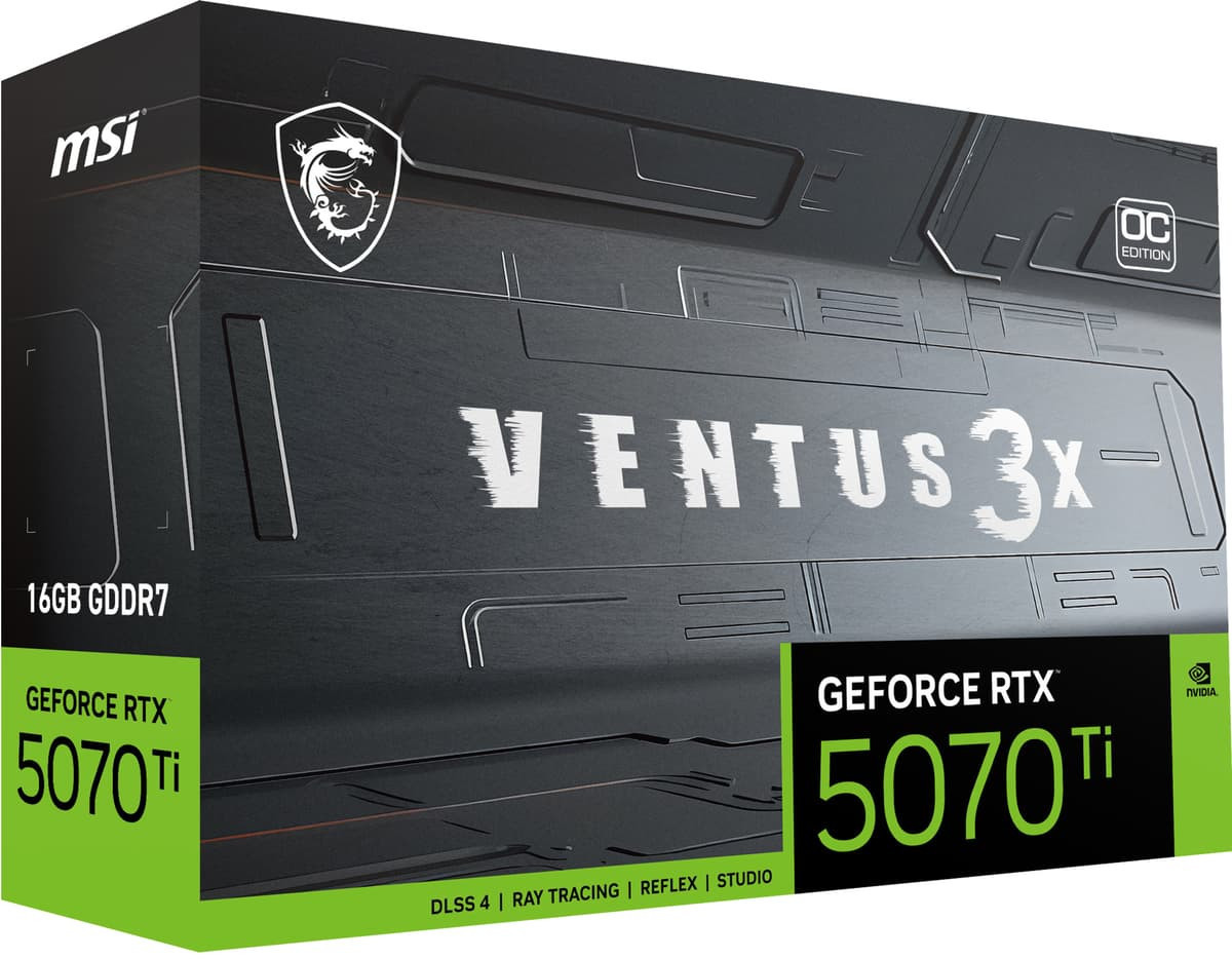 MSI VENTUS 3X OC GeForce RTX 5070 Ti 16GB GDDR7 DLSS4