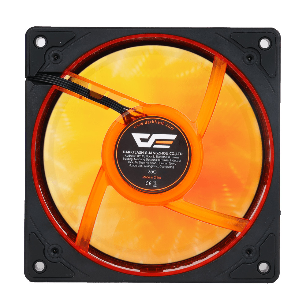 Ventilator darkFlash DE8 Single Fan Crni 4PIN PWM + 3PIN ARGB