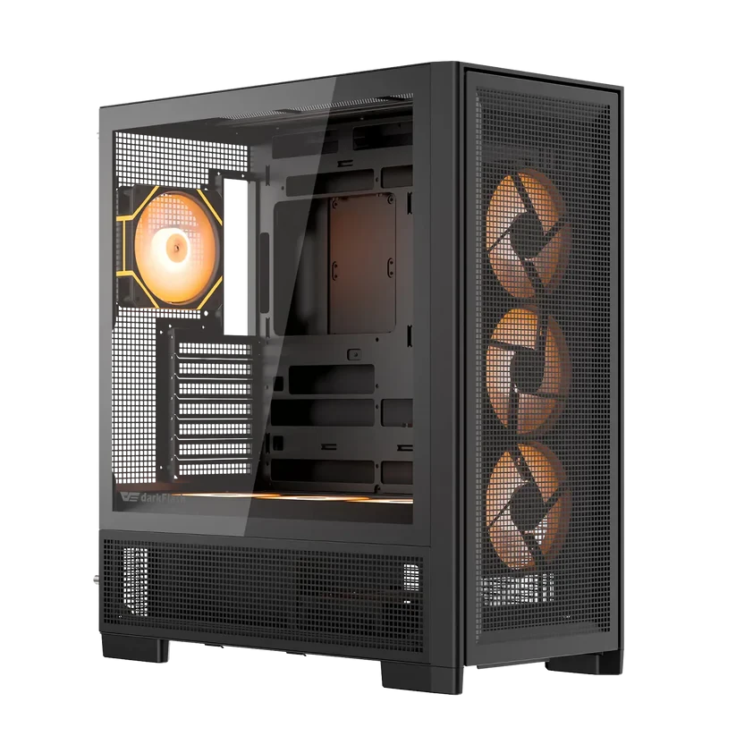 Kućište darkFlash AIRNOVA Crno sa 3x crna ventilatora