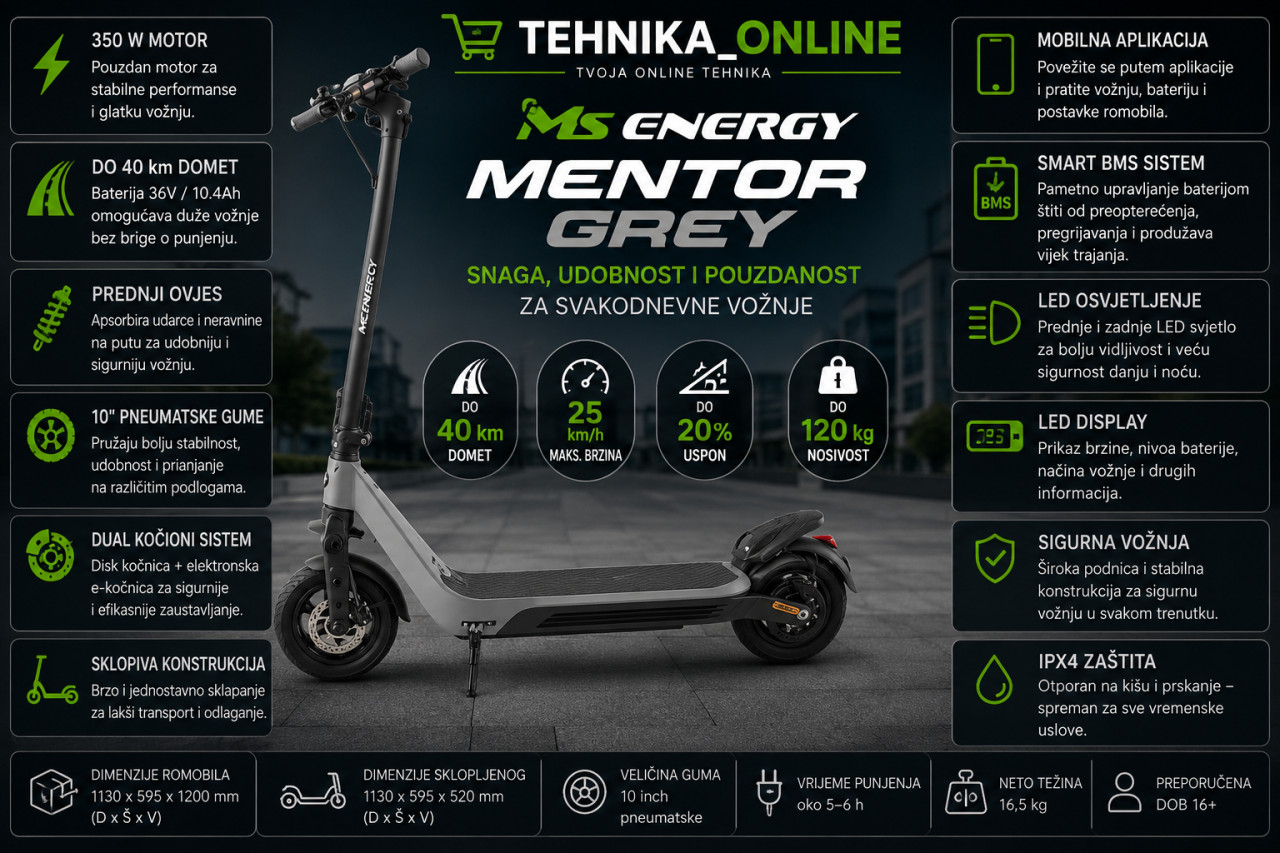 Scooter MS Energy Mentor Grey