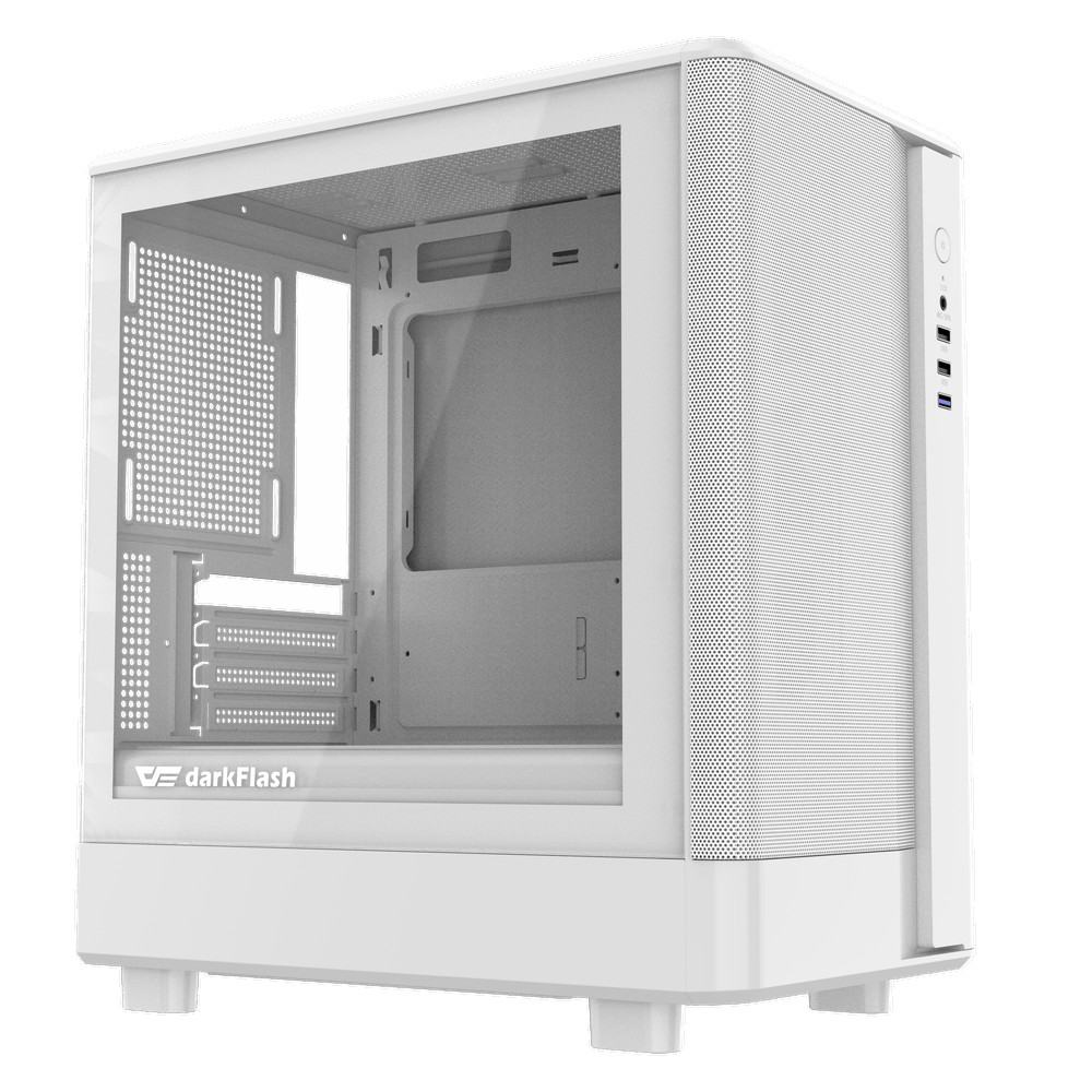 Kućište darkFlash DB330M MESH Bijelo bez ventilatora