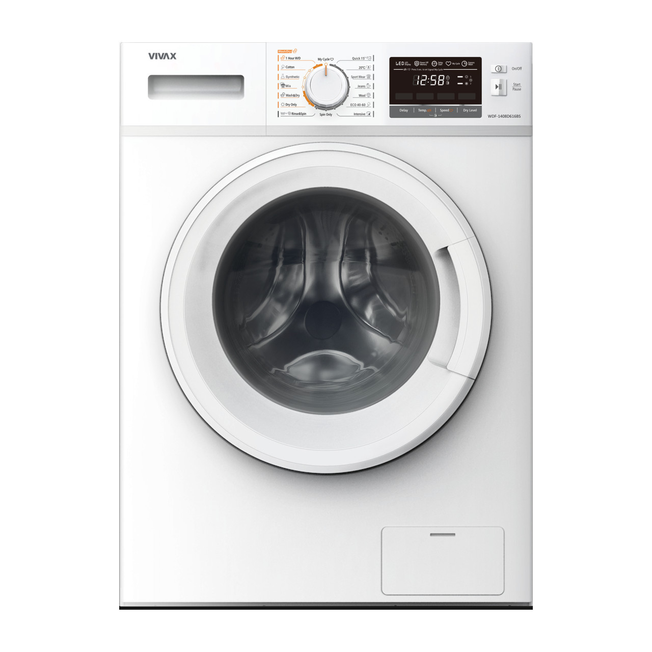 Kombinovana mašina za veš sušilica 8 / 6 kg Vivax WDF-1408D616BS