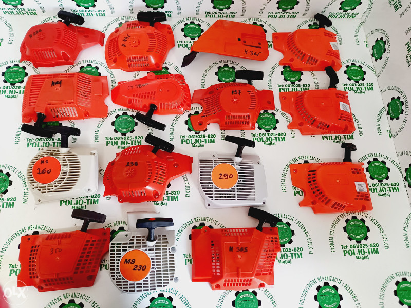 Motorka,motorna pila,starteri Huskvarna,MS,STIHL
