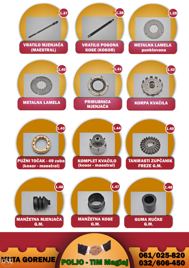 Motokultivator freza kosilica kosacica Muta Gorenje