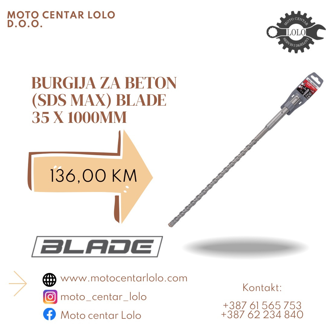 Burgija za beton SDS Max 35X1000 BLADE