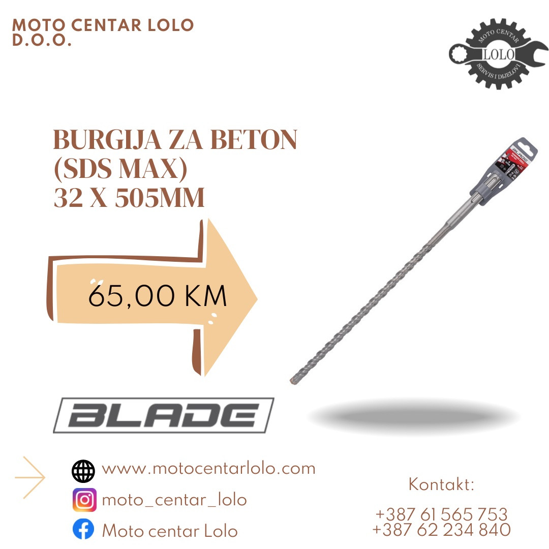 Burgija za beton SDS Max 32X505 BLADE
