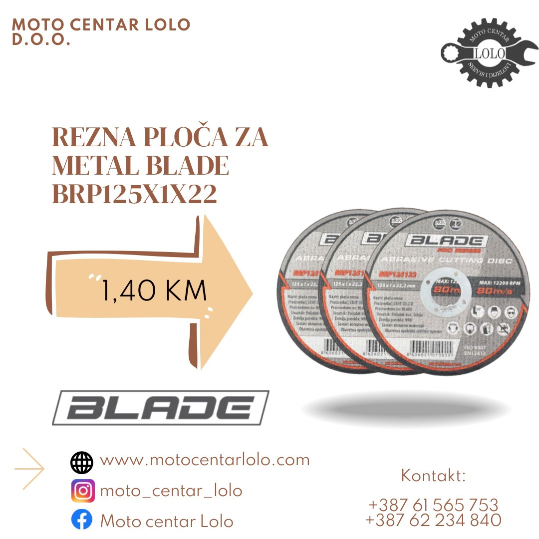 REZNA PLOČA METAL 125 BLADE