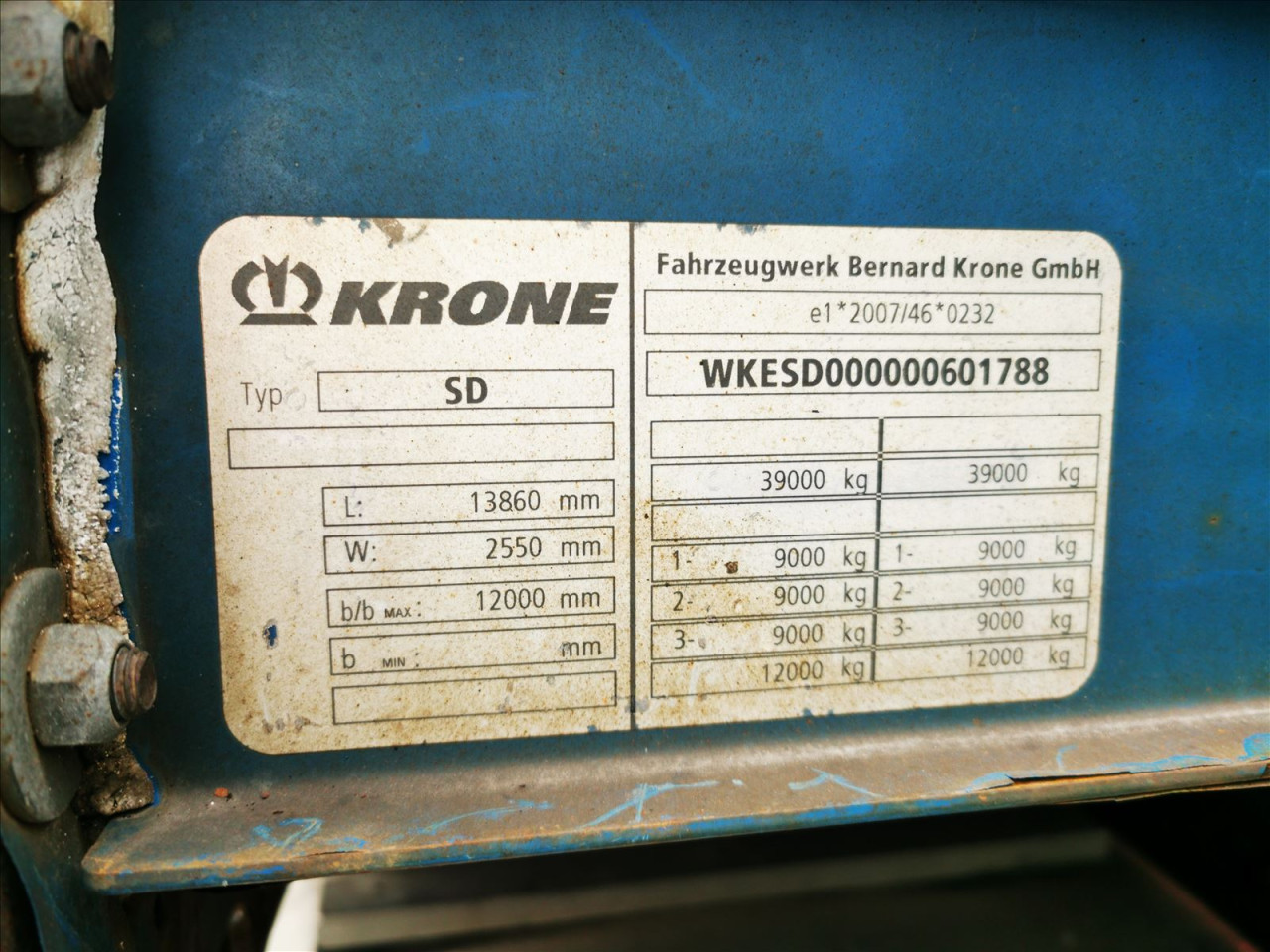 Krone SDP 27 (435) - POLUPRIKOLICA 3 OSOVINE