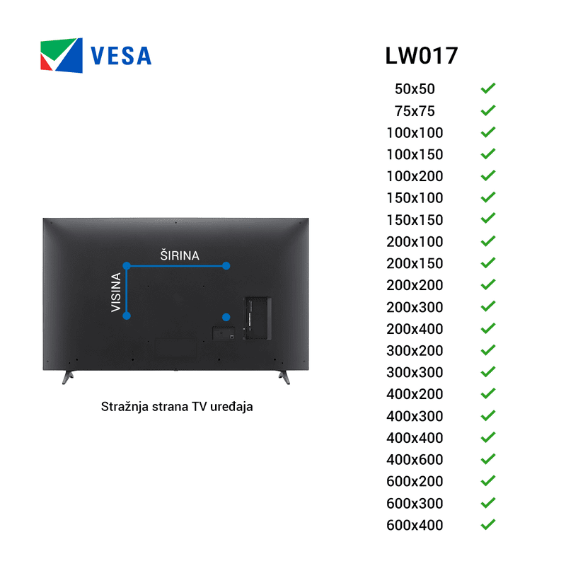 GIGATECH TV nosač Gigatech LW017 37"-70"