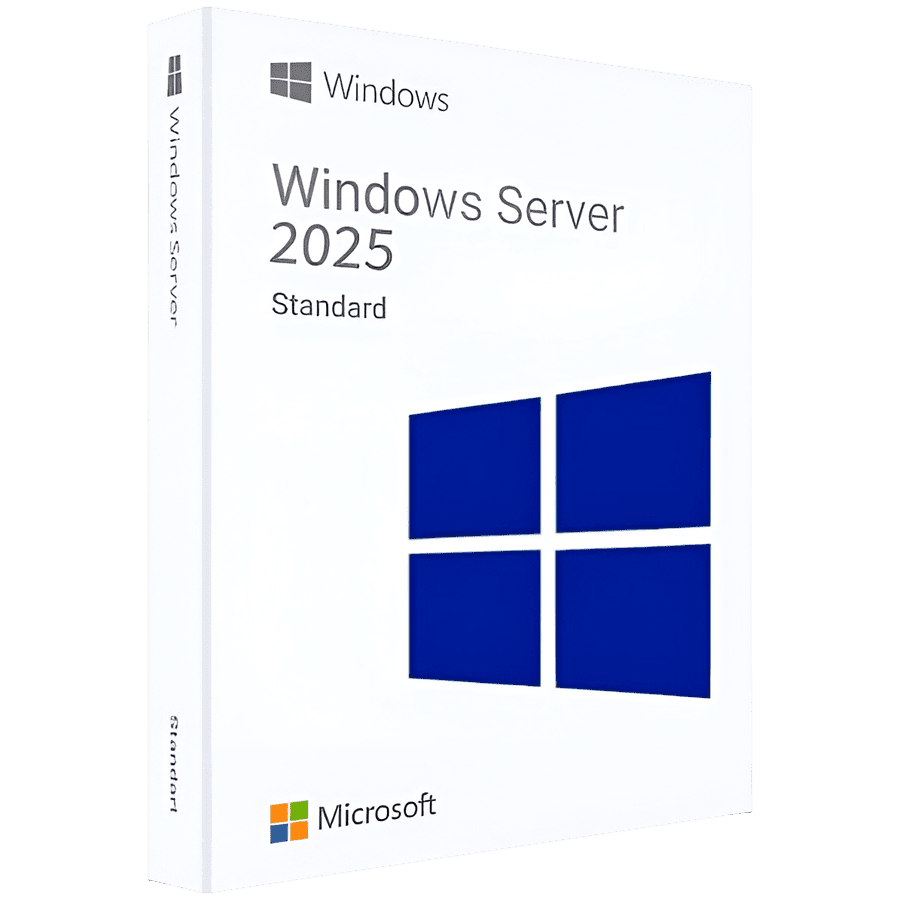 Windows Server 2025 Standard,No Media, WS2022 Std Downgrade w/DVD