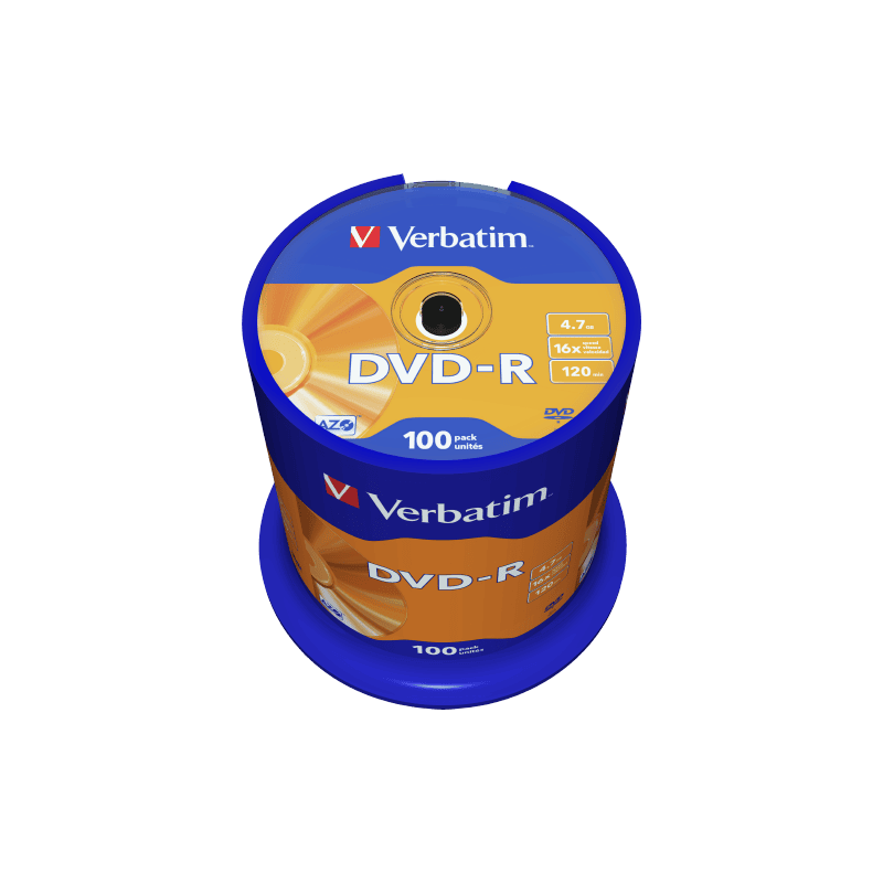 Verbatim DVD-R 4.7GB 16x, 100/1, spindle