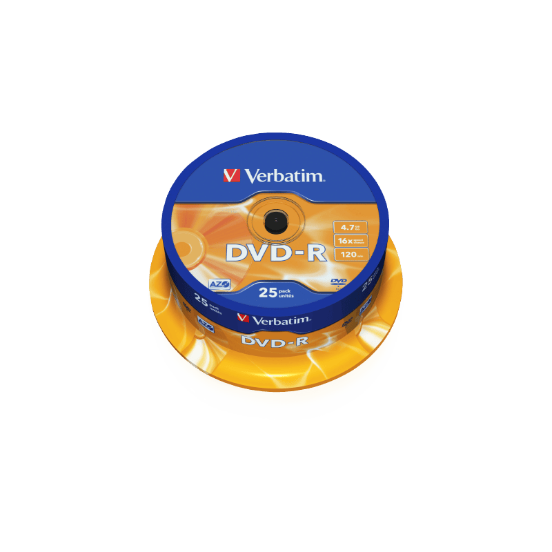 Verbatim DVD-R 4.7GB 16x, 25/1, spindle