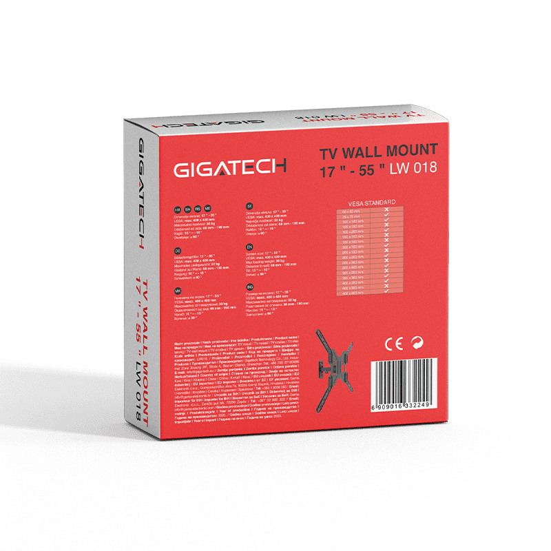GIGATECH TV nosač Gigatech LW018 17"-55" zglobni