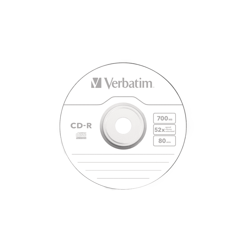 Verbatim CD-R 700MB 52x, 100/1, spindle
