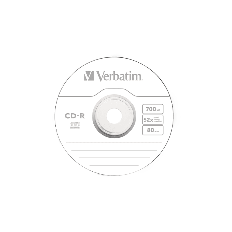 Verbatim CD-R 700MB 52x, 25/1, spindle