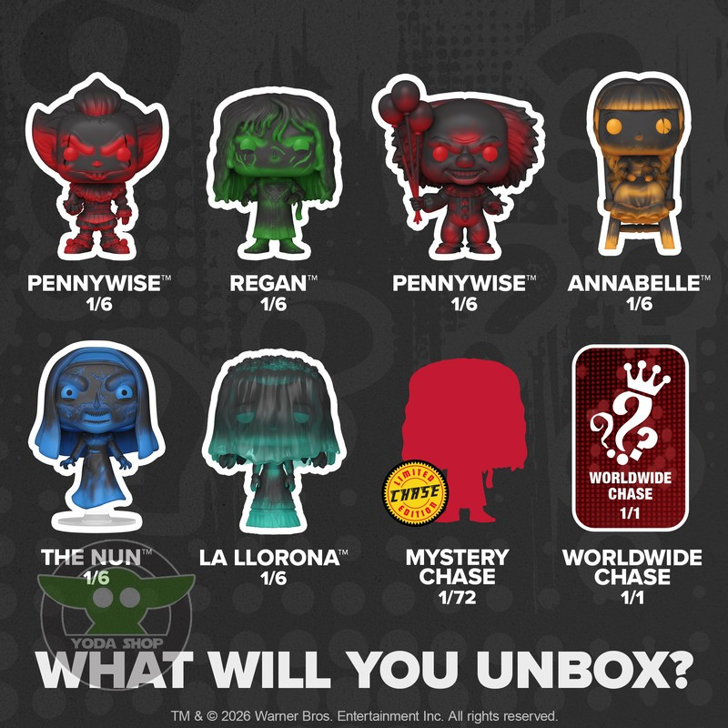 Funko Pop Mystery Warner Bros. Horror 6-Pack FP-01613