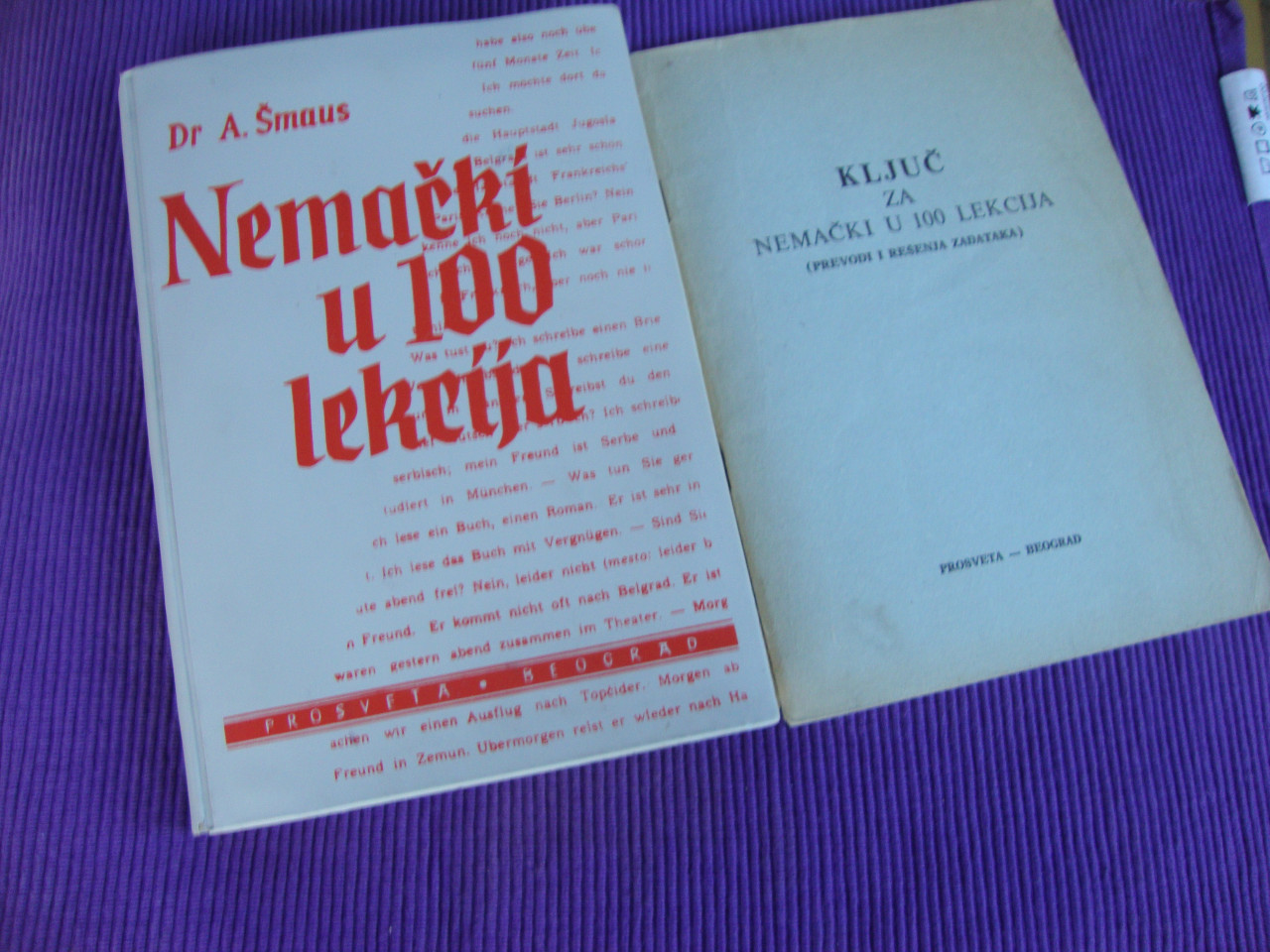 NEMAČKI U 100 LEKCIJA, KLJUČ - A. Šmaus+ KLJUČ