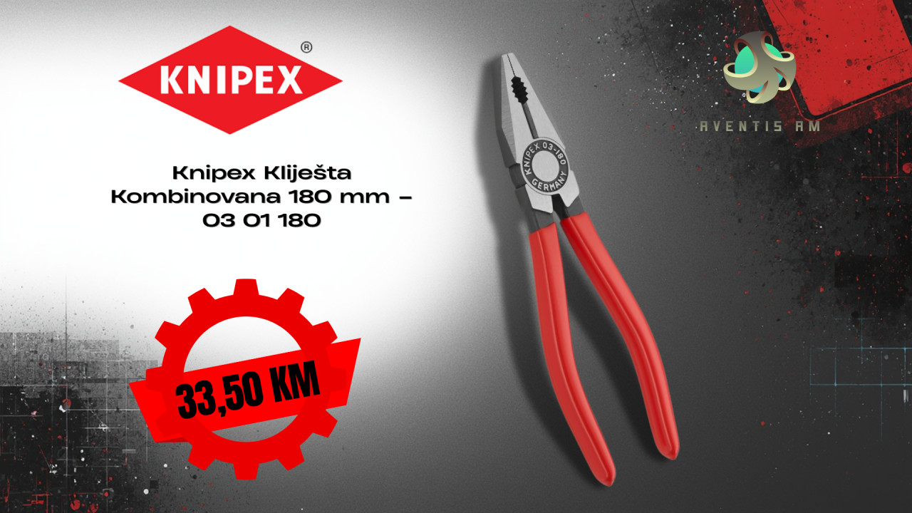 Knipex Kliješta Kombinovana 180 mm 03 01 180