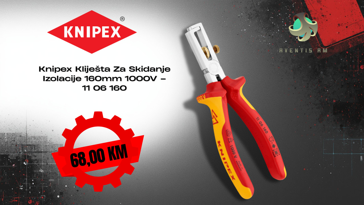 Knipex Kliješta Za Skidanje Izolacije 160mm 1000V 11 06 160