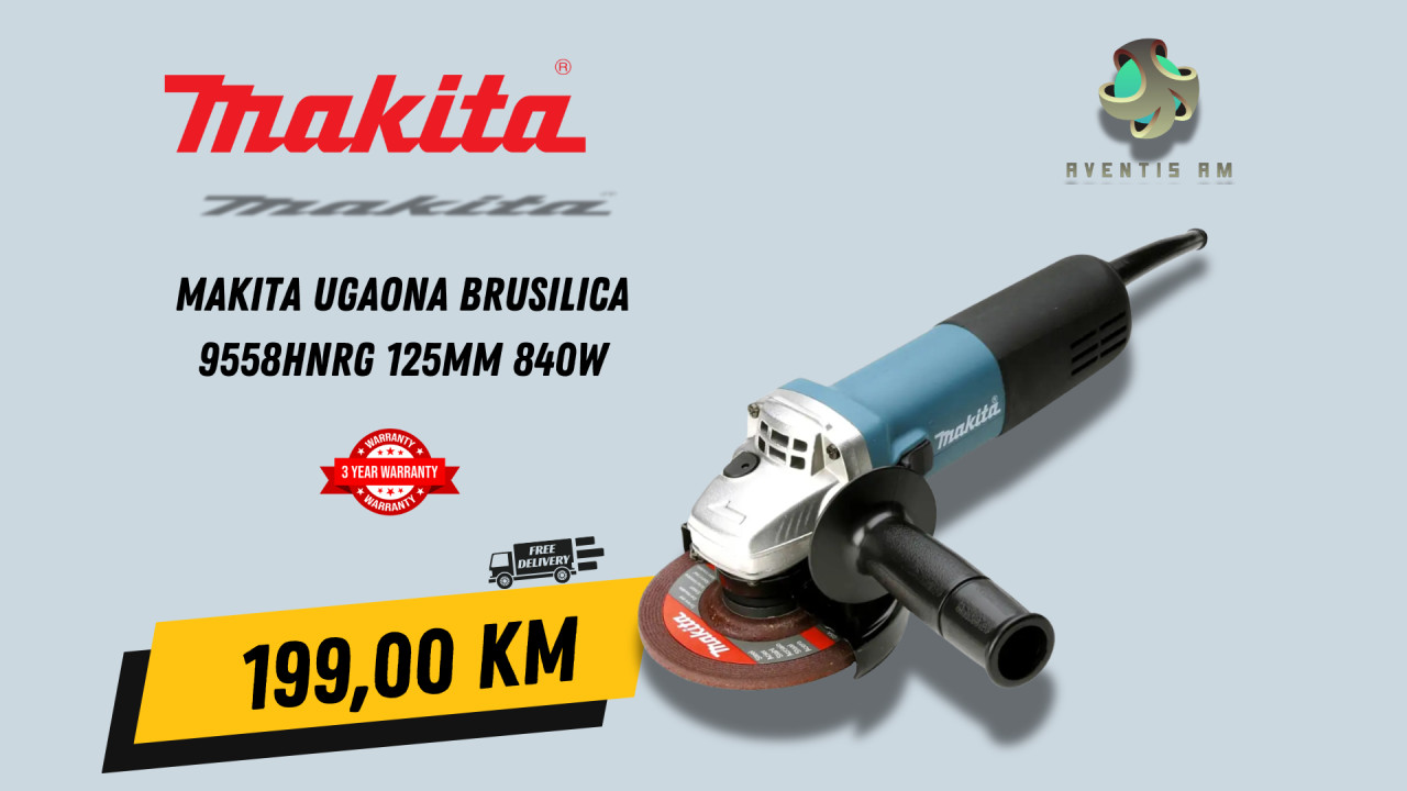 Makita ugaona brusilica 9558HNRG 125mm 840W