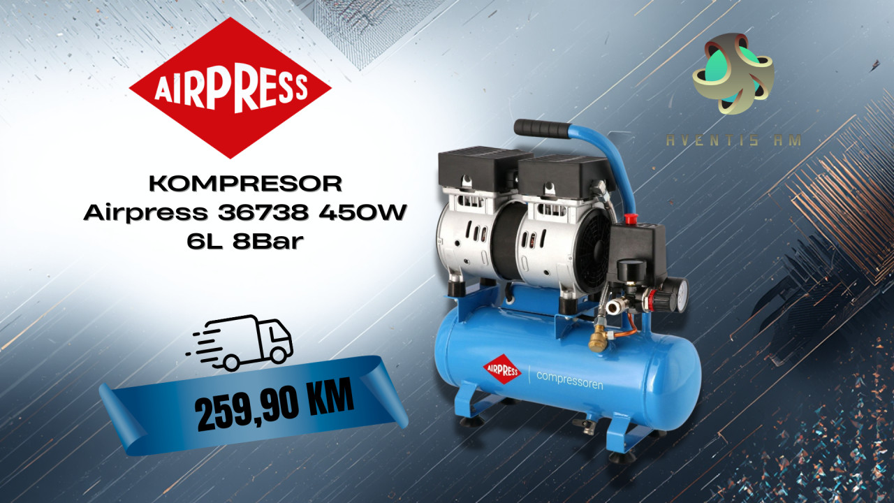 KOMPRESOR Airpress 36738 450W 6L 8Bar