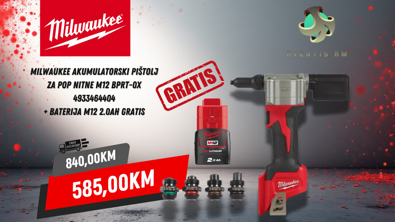 MILWAUKEE AKU NITARICA M12 BPRT-0x 4933464404