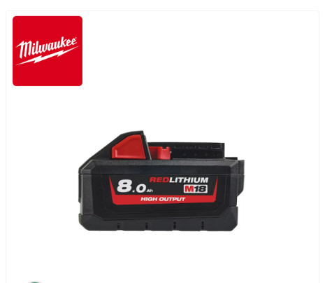 Baterija za aku uređaje Milwaukee M18 B5 8.0Ah 18V