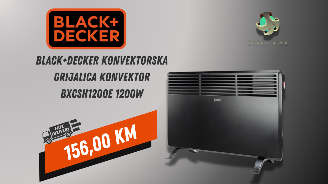 Black+Decker konvektor grijalica konvektor BXCSH1200E 1200W