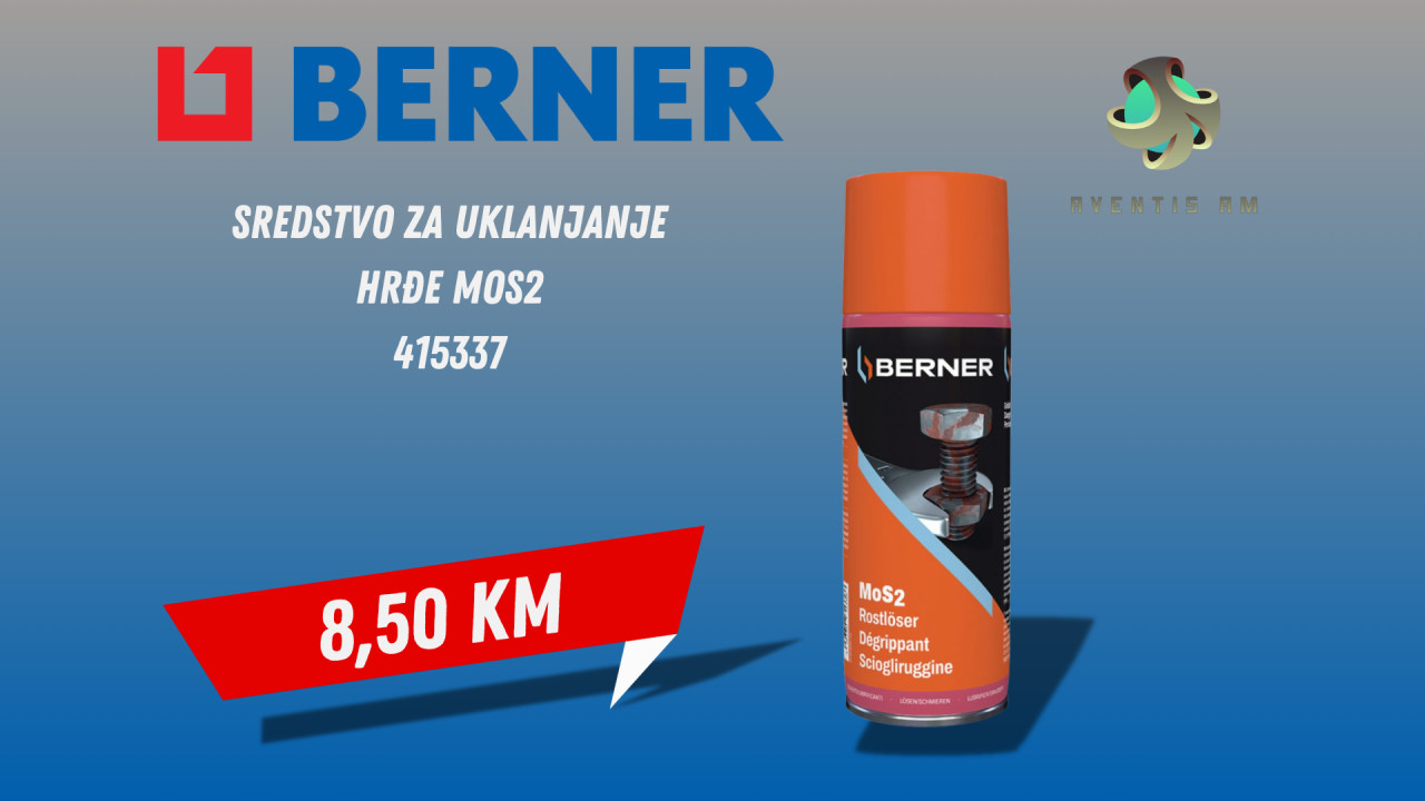 BERNER Sredstvo za uklanjanje hrđe MoS2 415337